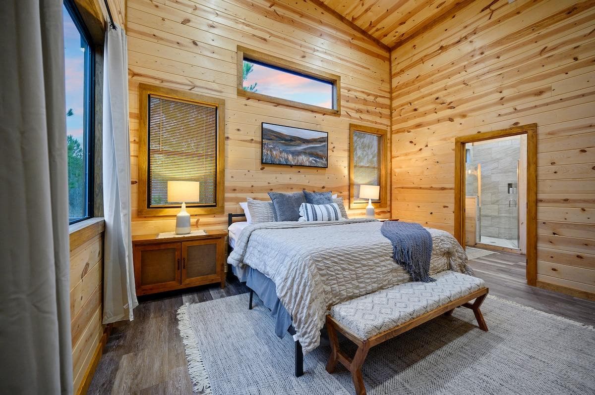 Our master bedroom with ensuite bathroom offers the perfect balance of privacy and convenience, allowing you to fully relax and unwind in your own private oasis